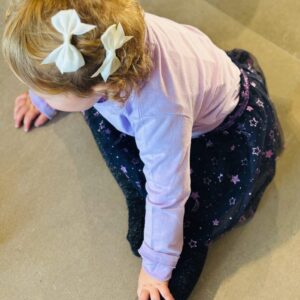 Set t-shirt skirt mauve