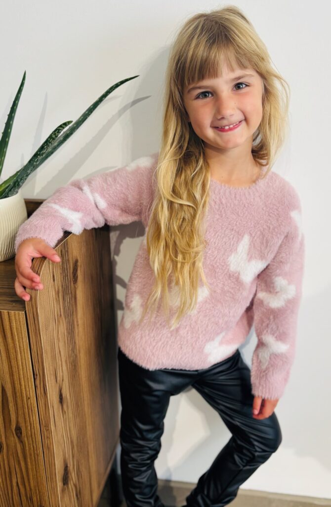 Sweater knit pink