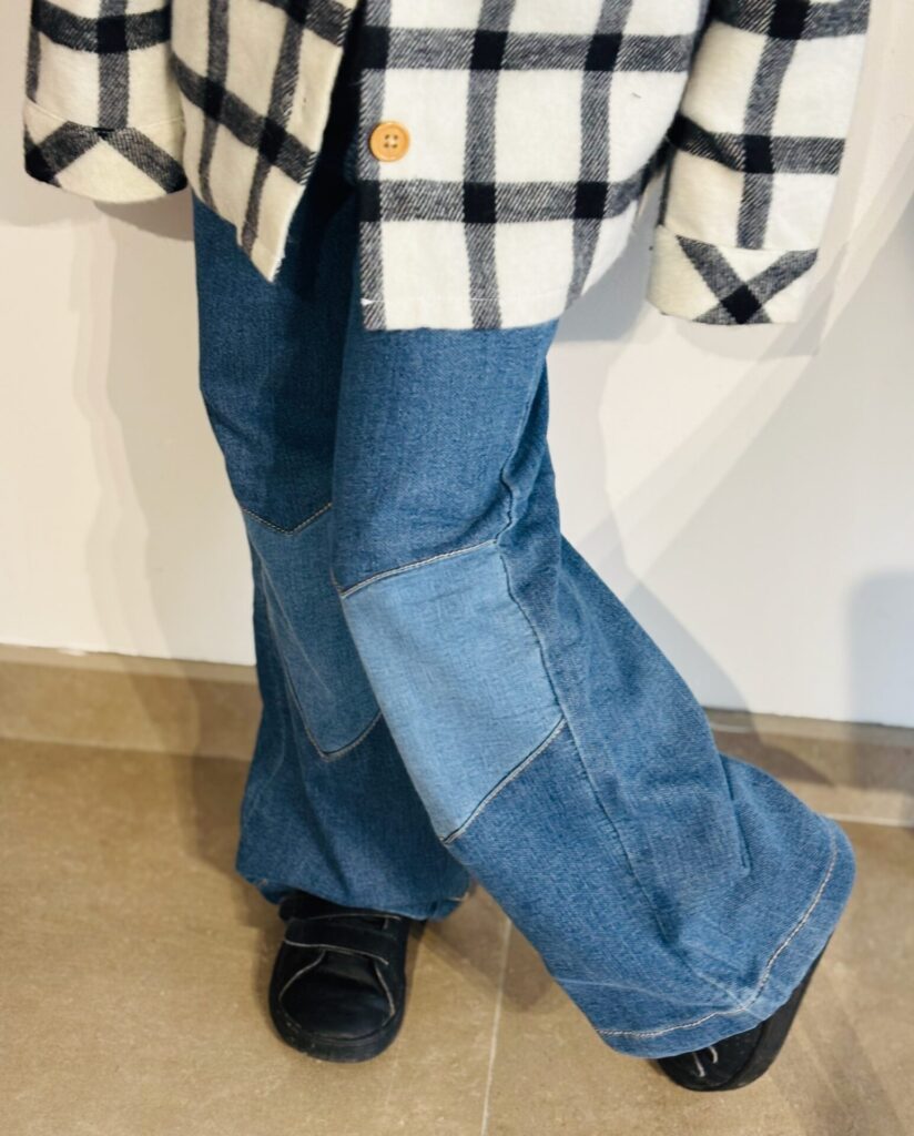 Pants nim fleece denim