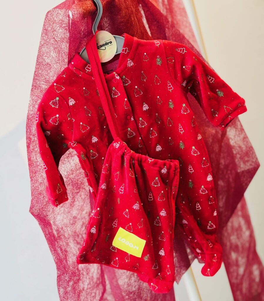 Pyjama velvet red