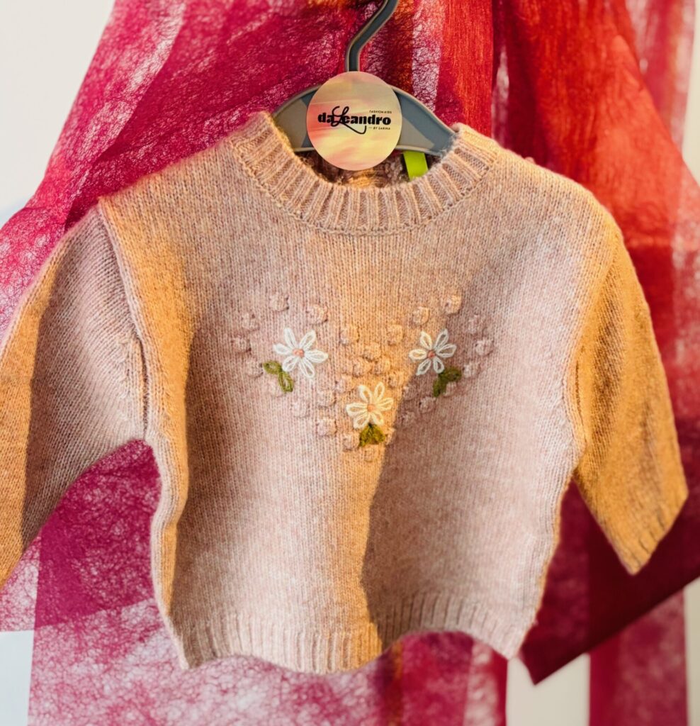 Sweater knit pink.