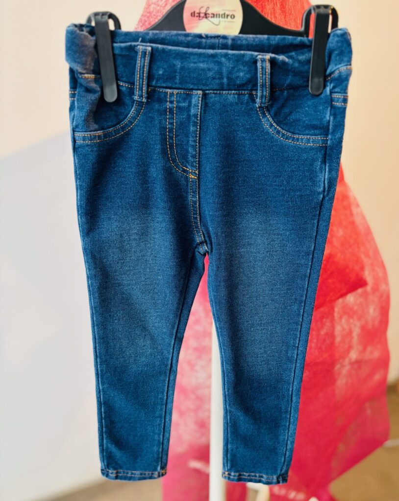 Pants denim fleece.