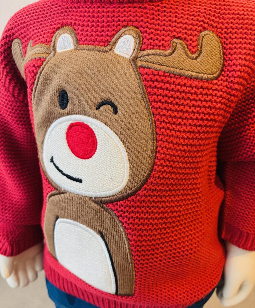 Sweater knit red.