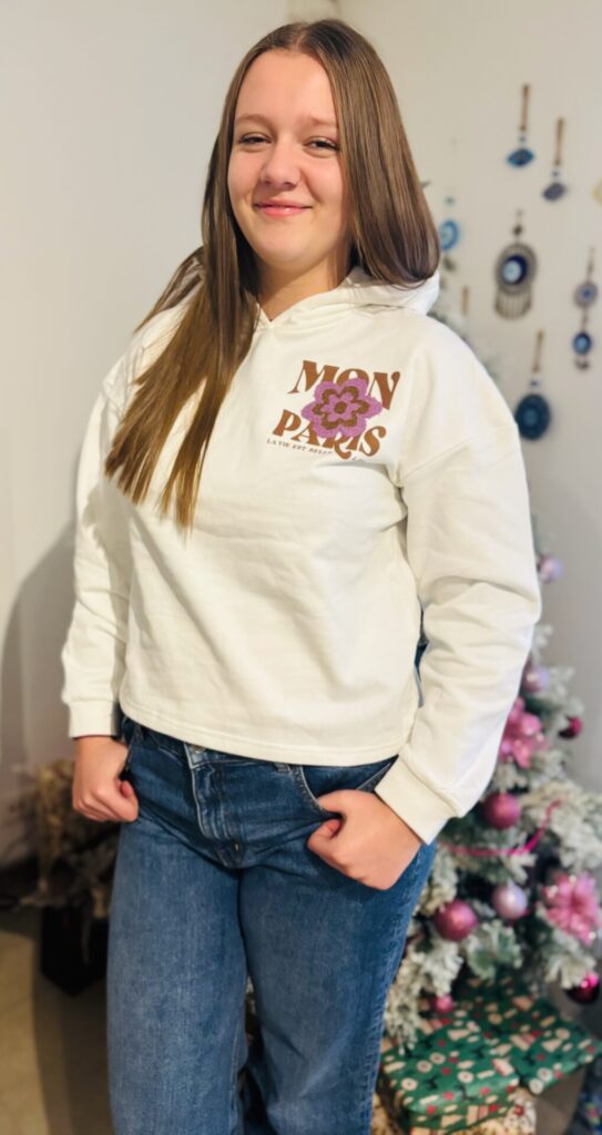 Sweat fleece écru