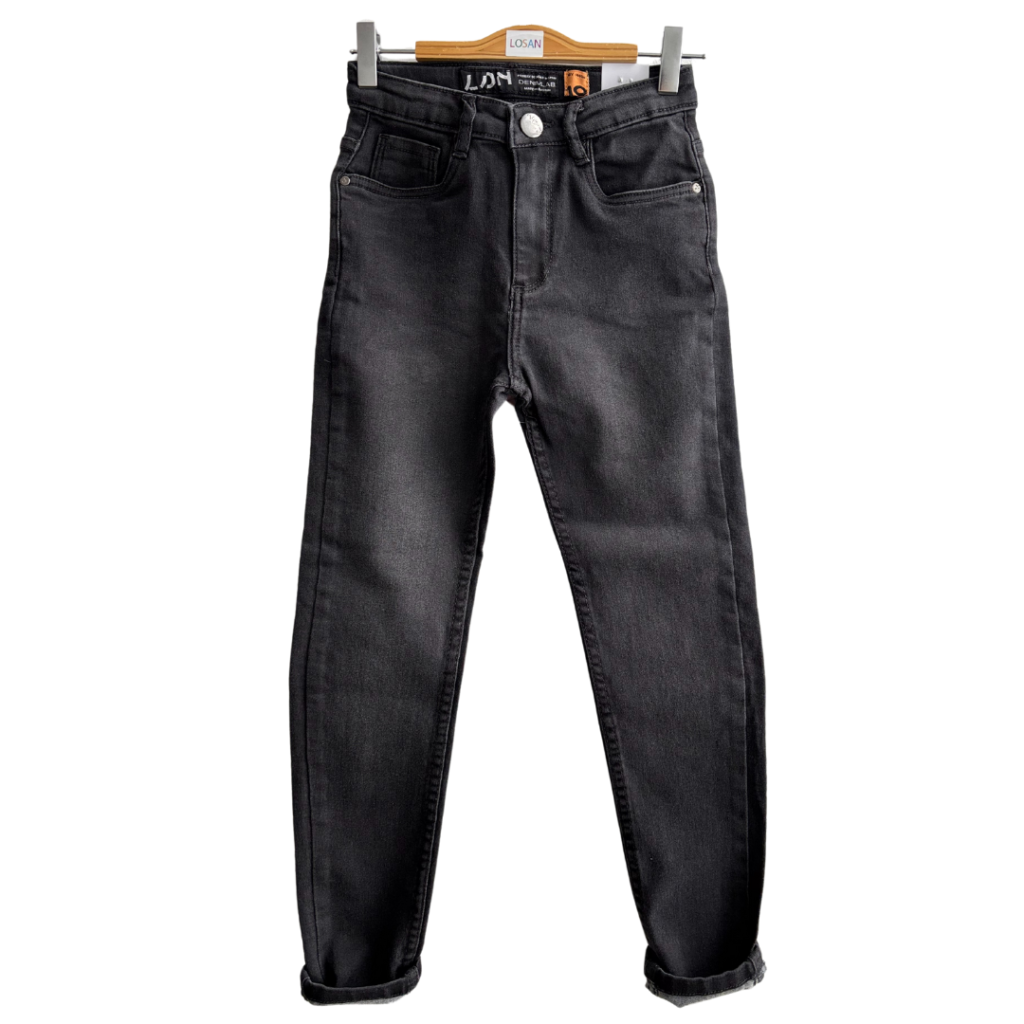Pants denim grey.