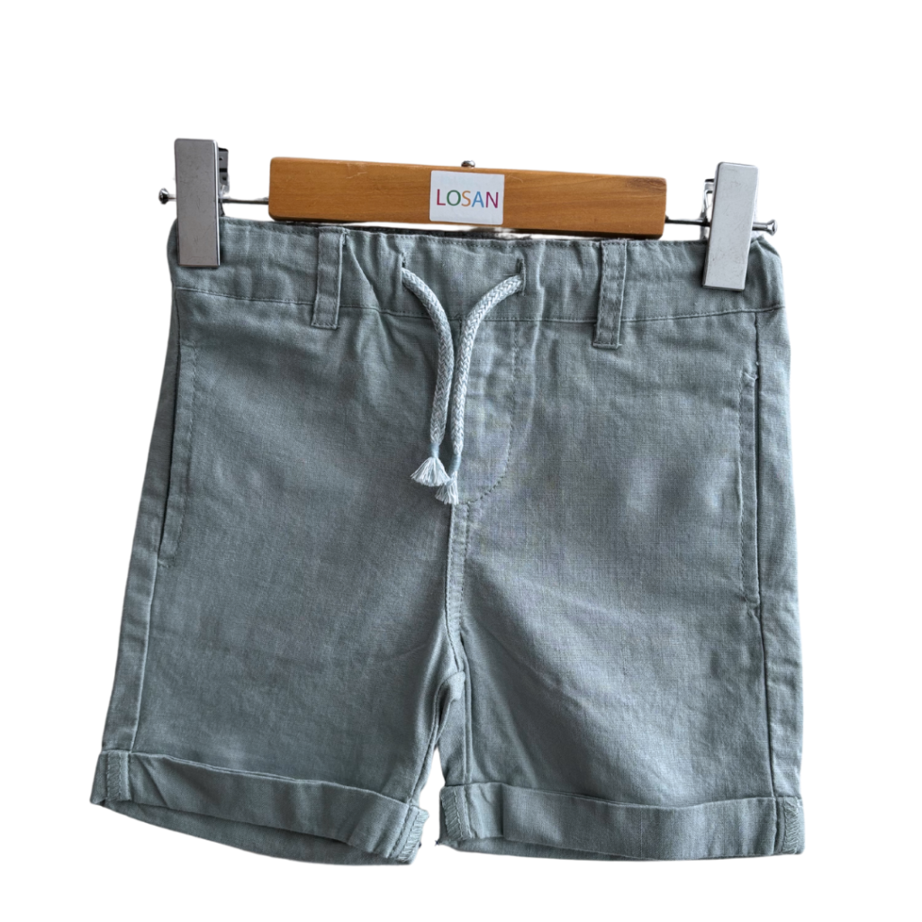 Short linen blue.