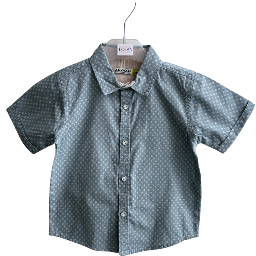 Shirt poplin blue.