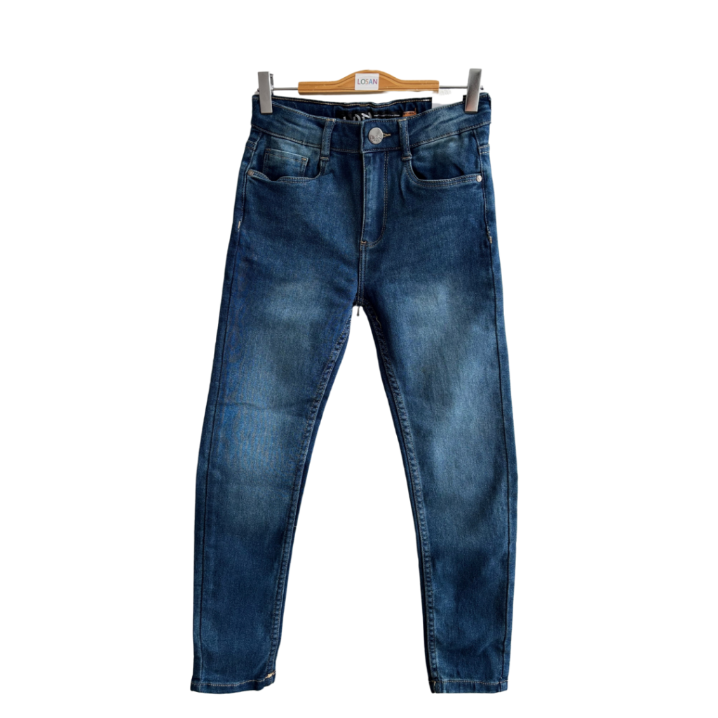Pants denim blue.