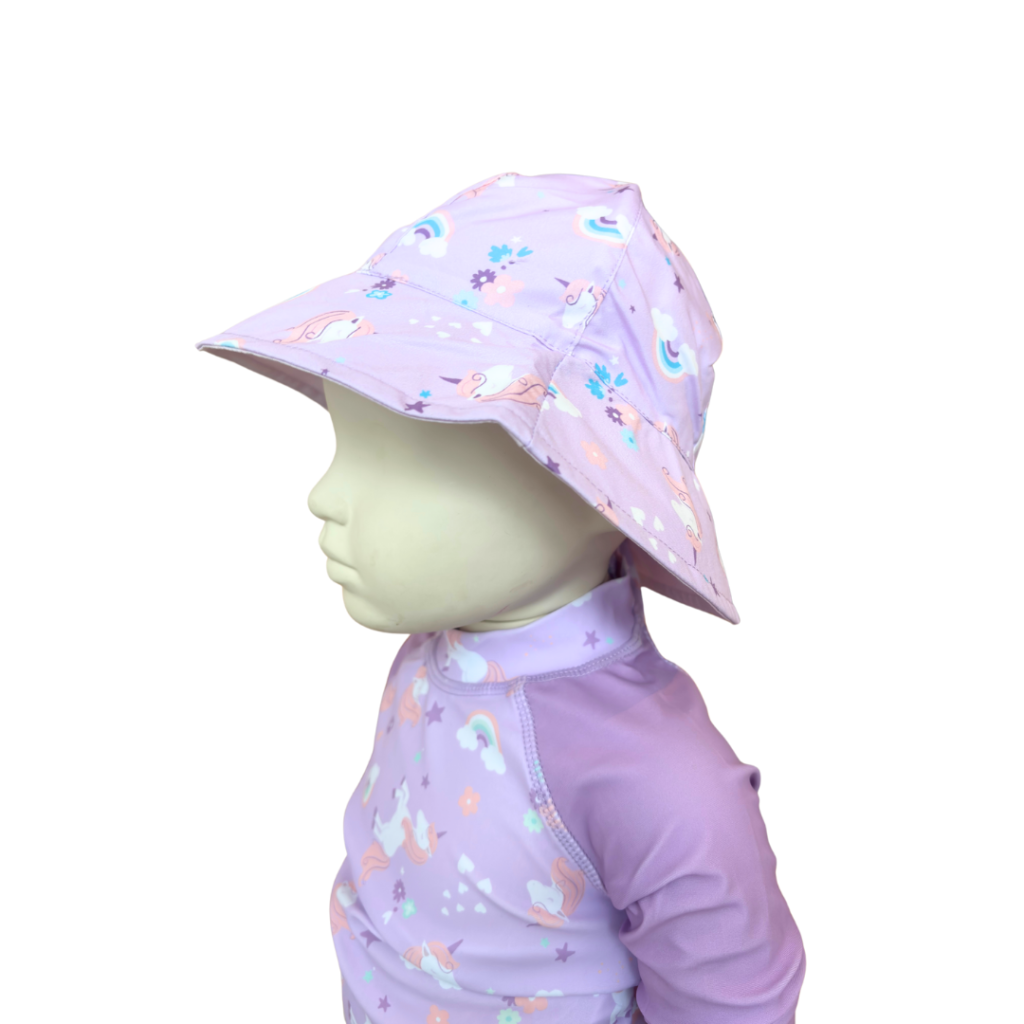 Hat poplin lycra mauve.