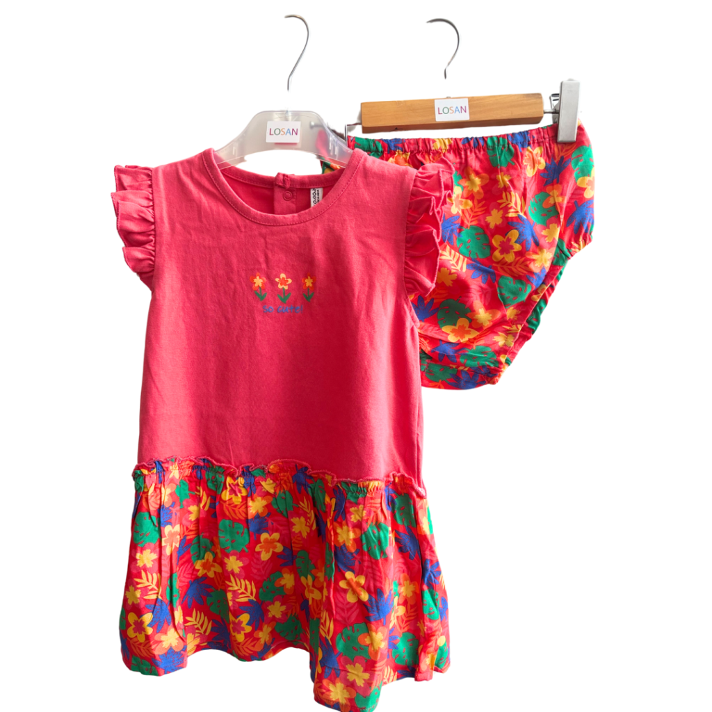 Dress jersey voile rose.
