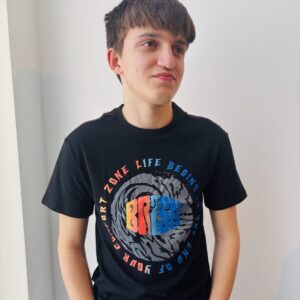 T shirt jersey black.